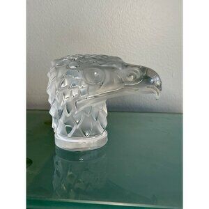 Lalique Eagle Head Hood Ornament Paperweight Tete d’Aigle 11808 Vintage
